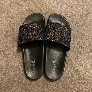 just be glitter slides